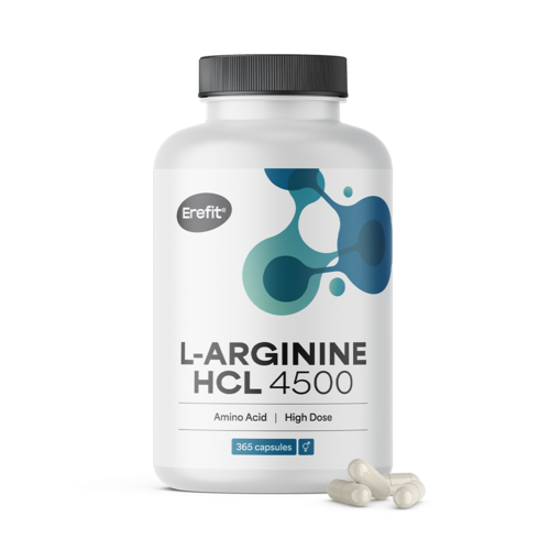 L-arginina HCL 4500 mg, 365 capsule